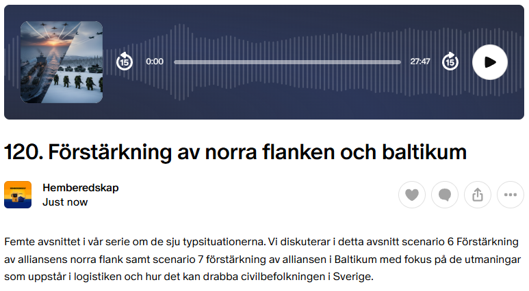 Bonusavsnitt 120 patreon.com/hemberedskap