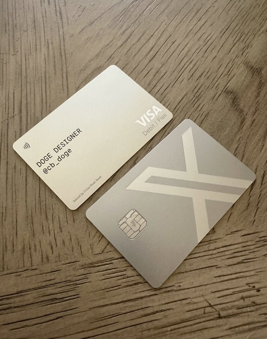 This is how the 𝕏 Money metal card will look 🔥