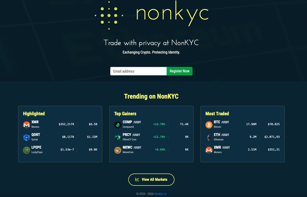 NonKyc.io tweet media