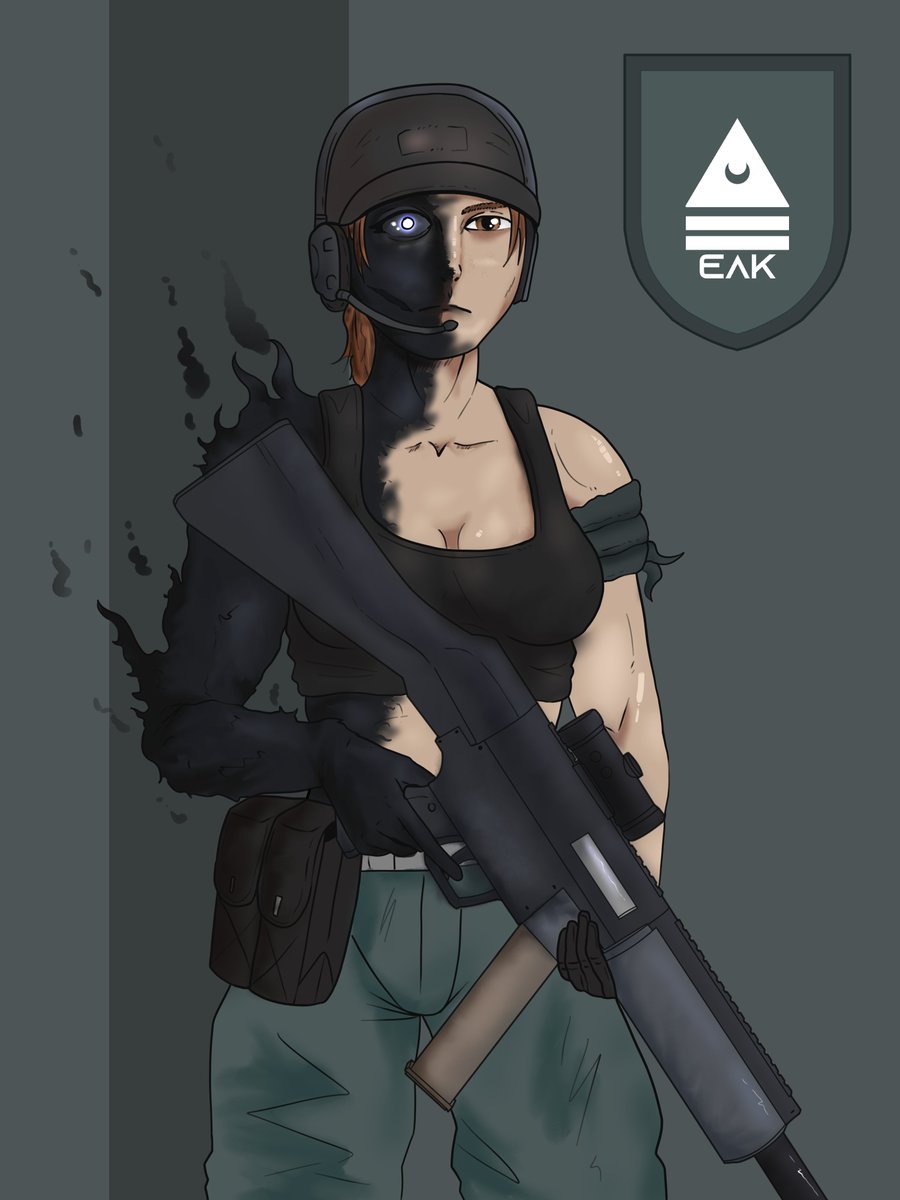 elitos_5's tweet photo. Redrawn a char for like the 3rd or 4th time. I think I'm happy with this version now. Anyways, she's a partial Void Tainted :] https://t.co/2tQsJ5izEG