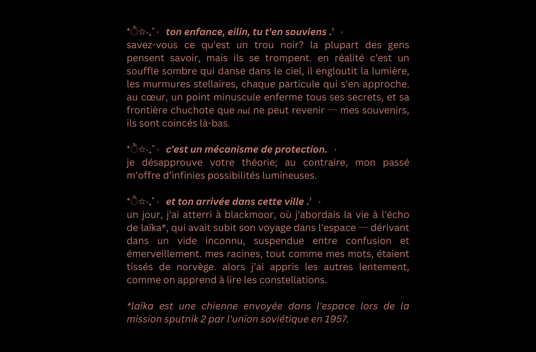 ✶ ⋆ . ˚ 𝓮𝓲𝓵𝓲𝓷 tweet media