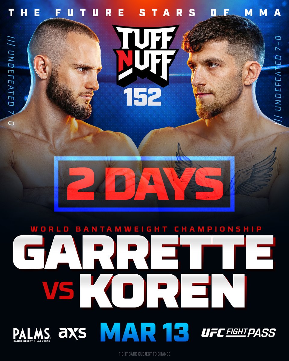 Tuff-N-Uff MMA tweet media