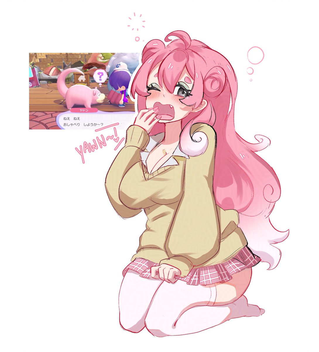 🤍🩷Sleepy Slowpoke gal 🥱💤
#pokopia