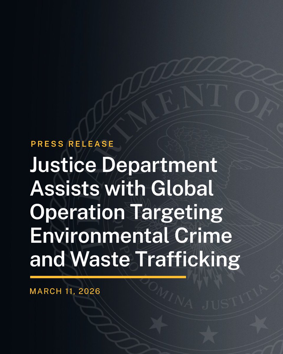 DOJ Environment and Natural Resources Division tweet media
