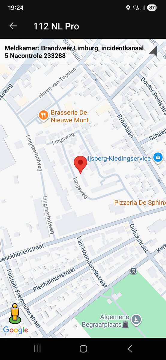 Nacontrole door brandweer in Tegelen