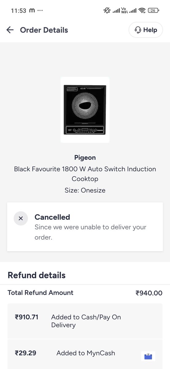 SaidullahS1's tweet image. Shameful service by @Myntra @MyntraSupport. My induction order was cancelled after 4 days of 'Out for Delivery' status. No call from delivery boy. My kitchen is non-functional because of this delay. Is this how you treat your customers in an emergency?
  #Myntra #BadService