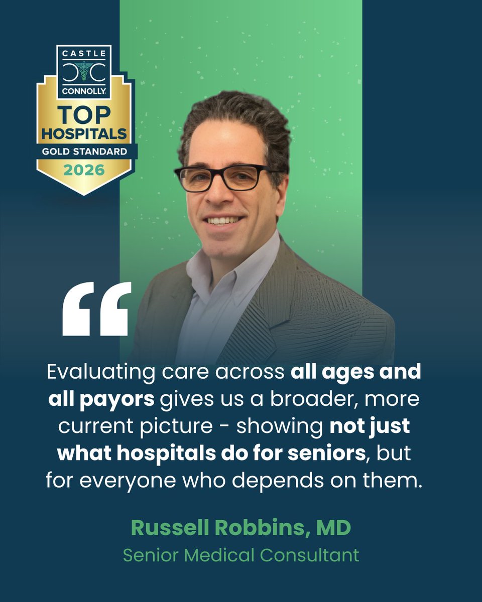 CastleConnolly's tweet photo. Castle Connolly’s Top Hospitals recognition takes a modern approach to identifying healthcare excellence, reflecting how patients receive care today.

Learn more: https://t.co/8WjtwE5Uh3 https://t.co/8kIZQ3gSw3
