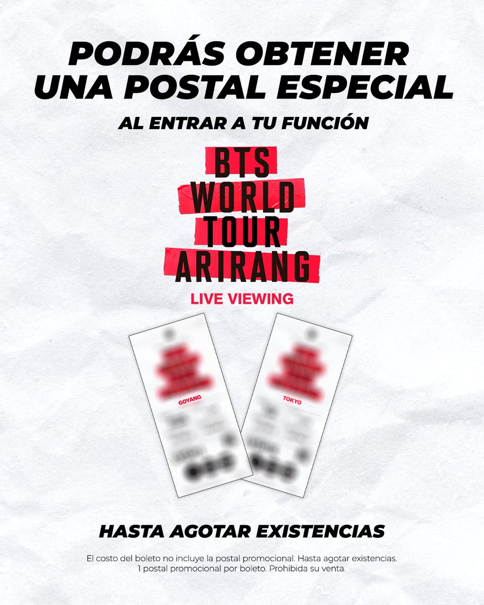 Imagínate ver a #BTS en el #WorldTourArirang… ¡y además llevarte este coleccionable! 😭😲😍 #ARMY, deja un 💜 si ya necesitas que llegue ese día. <a href="/MasQueCineLatam/">Más Que Cine Latam</a>