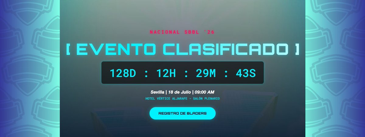 SBBLOficial's tweet photo. Bladers, empieza la cuenta atrás...
⏲️⏰⏱️
https://t.co/B522ZrtURV
#SBBL #BeybladeX #NacionalSBBL #BeybladeEspaña https://t.co/S7t8twckke