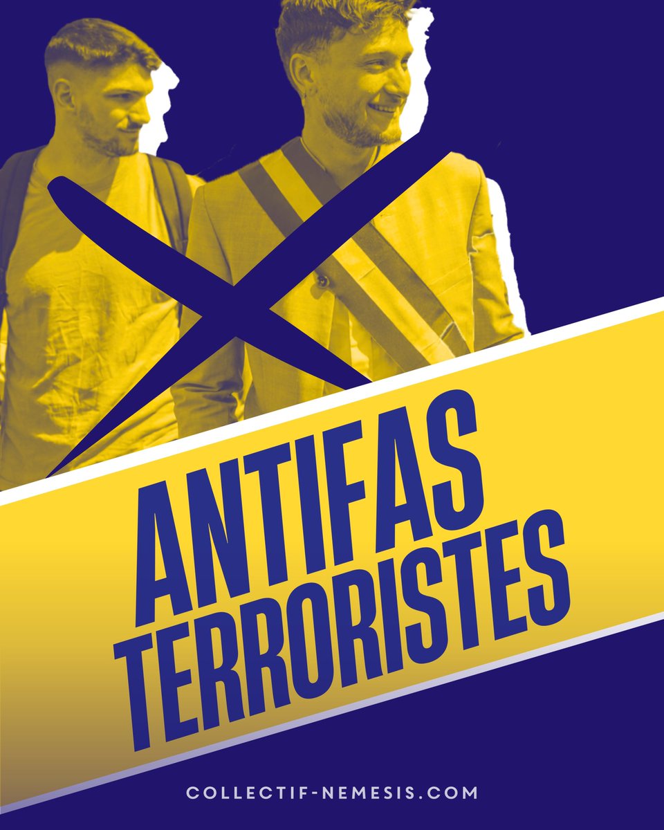 Coll_Nemesis's tweet photo. La prochaine fois que vous recruterez des assassins, des fichés S et que vous appellerez à la violence vous allez nous dire que vous êtes dans l’arc républicain. https://t.co/78WJfRKx1I