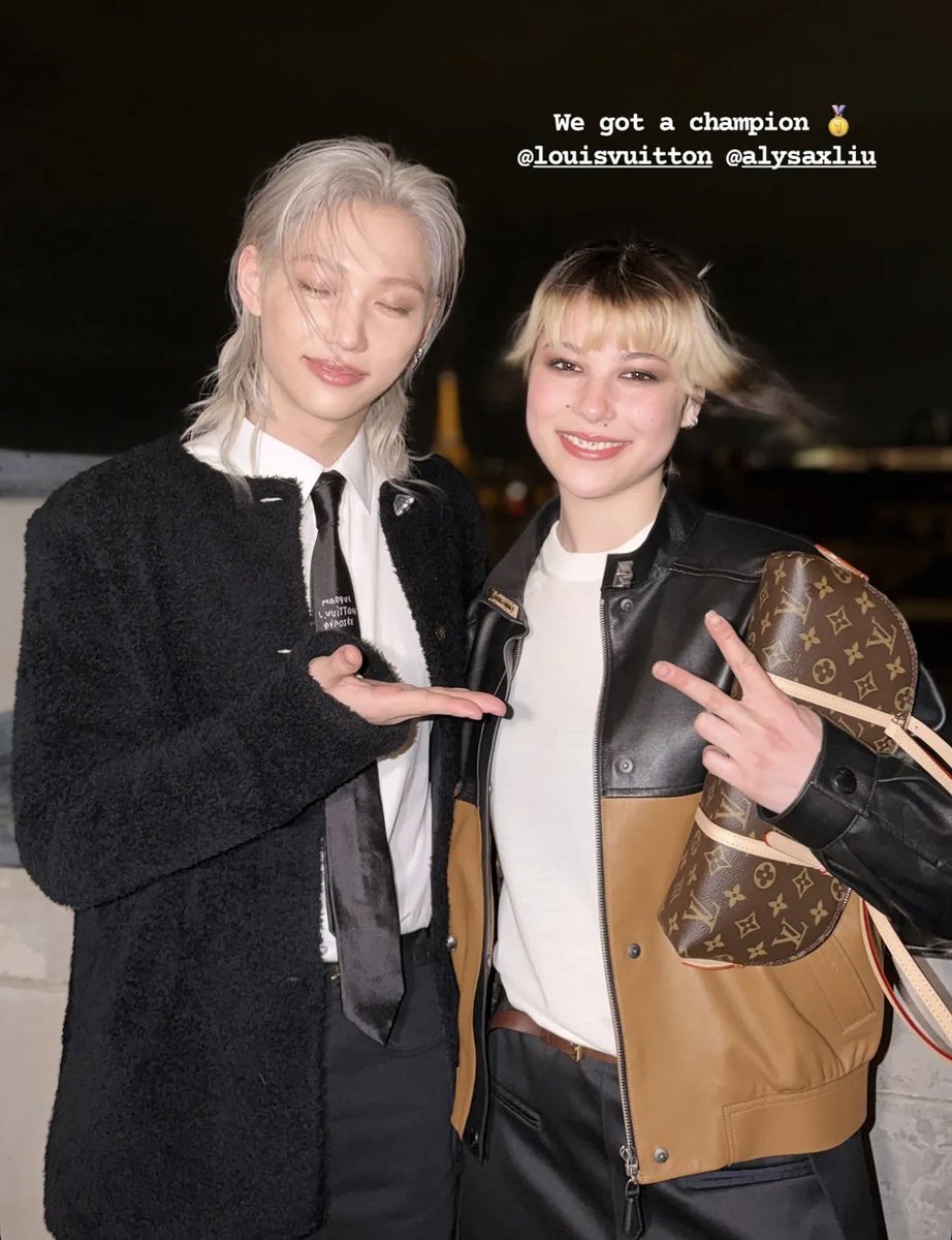 Felix of Stray Kids and Alysa Liu look so perfect together in a new photo.