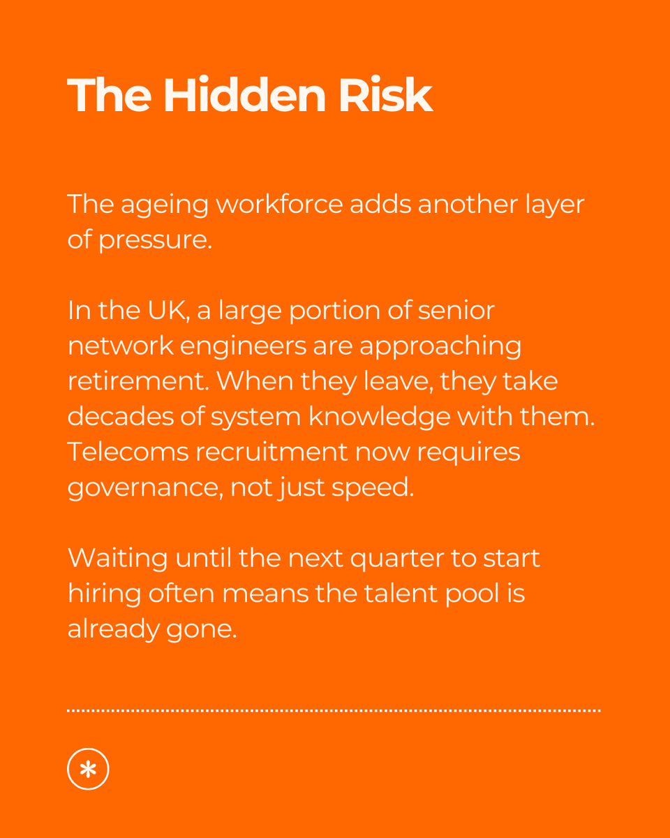 ITHRGroup's tweet photo. Telecoms recruitment is changing fast. Engineers are moving from carriers into fintech, hyperscalers and AI firms, while ageing workforces add delivery risk.

If your 5G or 6G roadmap relies on specialist skills, this shift matters.

Read more: https://t.co/0EXI5e5DgU

#ITHRGroup https://t.co/Cr0VuTzsnY