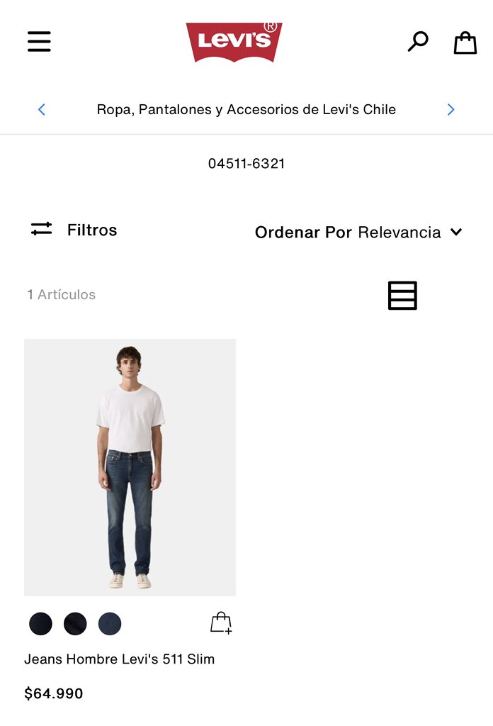 Fergubb's tweet photo. @martintetaz Martín en Chile, mismo pantalón, mismo código Levi’s 045116310 y hasta el mismo pibe que lo modela… acá US172, allá US72.” Acá nos afanan..!! https://t.co/qw8xmeFaot