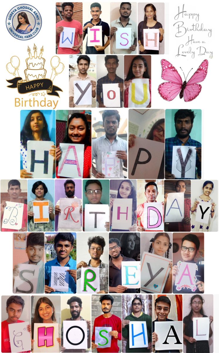 Happy Birthday to the voice that touches millions of hearts, my forever favorite, Shreya Ghoshal. Your music is a blessing to this world. Thank you for filling our lives with magic. Always love you! 
#HappyBirthdayShreyaGhoshal
#HBDShreyaGhoshal <a href="/shreyaghoshal/">Shreya Ghoshal</a> <a href="/TeamSGarmy/">Shreya Ghoshal Army</a>