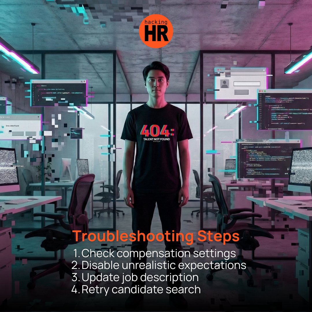 hacking_hr's tweet image. When the hiring system crashes…

Sometimes the error message explains everything.

👕 Available in the shop → bit.ly/4upnOzQ

#HRHumor #RecruitingLife #TalentAcquisition #HRCommunity #HiringProblems #RecruiterLife #OfficeHumor #WorkplaceHumor
