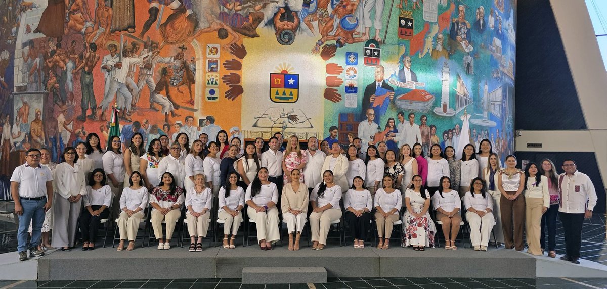 TJAAQRoo's tweet photo. La Magistrada Presidenta Minerva Maribel Moreno Cruz y la Magistrada Rubí Guadalupe Sulub Cih, titular de la Segunda Sala Ordinaria y Especializada del TJAAQROO, asistieron al Sexto Parlamento de Mujeres de Quintana Roo 2026, realizado en el @CongresoQRoo. #PorYParaTodas #8M 💜⚖️ https://t.co/0P4U9CIa3M