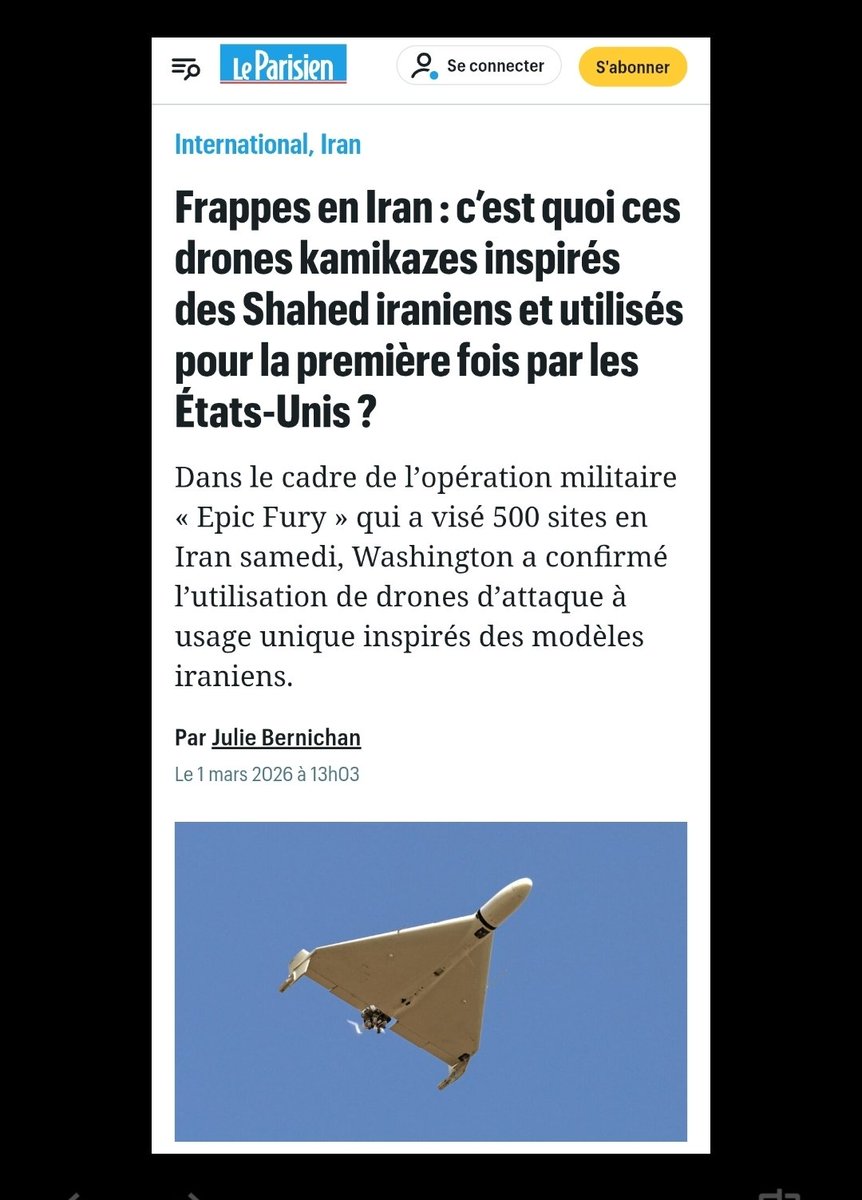 Pourquoi les Américains utilisent pour la première fois des copies des drones Iraniens dans le conflit ?
Attaque sous faux drapeau ? Chypre ? 
Mosquée Al Aqsa à venir ?