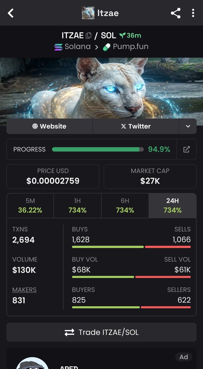 meet $itzae

I in 4 albinos puma in...HISTORY

GbnqnJ9Lzmt8ULvAPbb29XW6fgr6N3688Jh4daBZpump

NFA , DYOR

<a href="/blknoiz06/">Ansem</a>