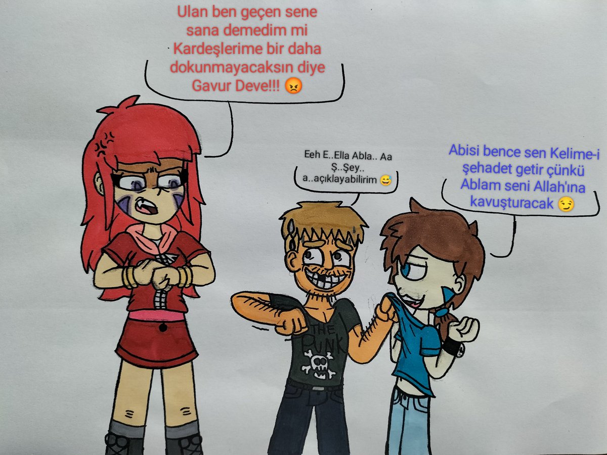 Emirime21381527's tweet photo. Ella's Wonderfully Power Part 2 #Turkey_Against_Fictional_Life #OCs #OC #originalcharacter
#originalcharacters #EllaWilliamstar #ChuckWilliamstar #Ella #Chuck #Williamstar #Godstar #HappyWomansDay #Womansday #ThePunk https://t.co/0V2azWrrNF
