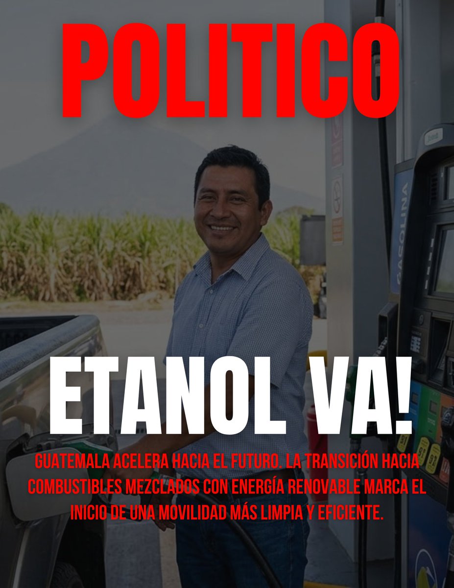 🔴 NUEVA ERA EN LOS COMBUSTIBLES: ¿Por qué el etanol cambiará a Guatemala?

Introducir etanol en nuestra gasolina no es solo un cambio técnico, es un paso estratégico para el país por tres razones clave que impactan directamente en nuestro día a día:

Seguridad Energética: Al