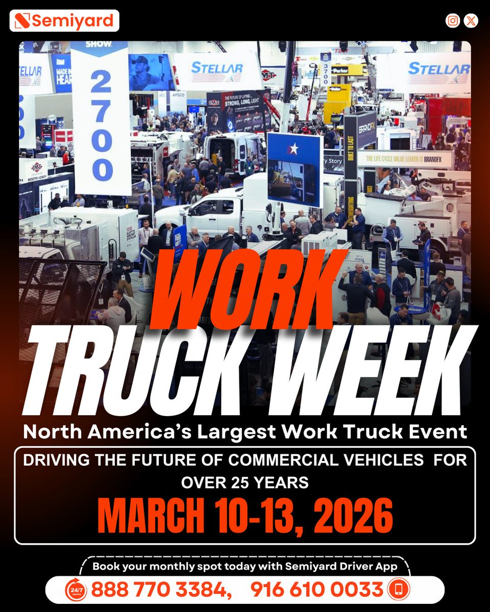 semiyardinc's tweet image. A great place where truckers, fleet owners, and logistics experts come together to connect, learn, and explore the future of trucking. 🚛

#TruckingIndustry #TruckersCommunity #FleetOwners #LogisticsProfessionals #TruckParking #CommercialVehicles #TruckingInnovation #Semiyard