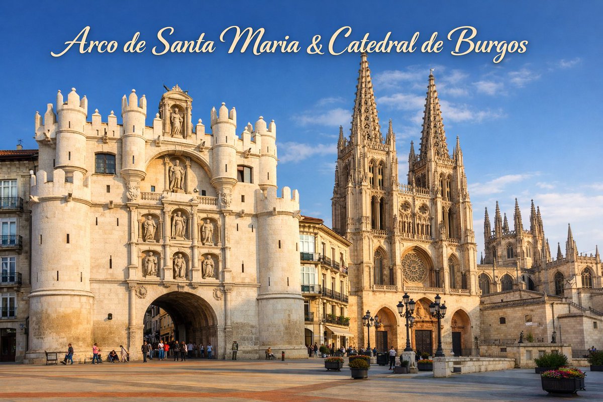 JesusFCB_1978's tweet photo. Arco Santa Maria & Catedral de Burgos
#Burgos
#ArcoSantaMaria
#CatedralDeBurgos
@JesusFCB_1978
@Burgosenelmundo
@asensio_juanjo https://t.co/tt9OcXJGpV