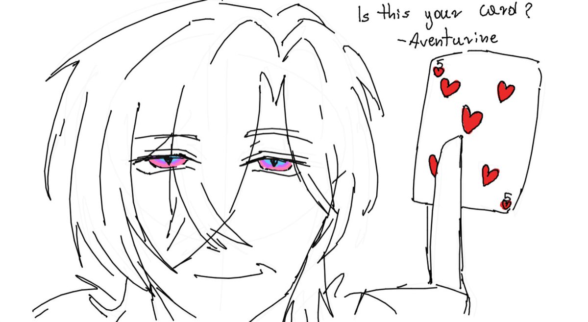 "Is this your card?" - potentially Aventurine

#Aventurine #HonkaiStarRail #hsr