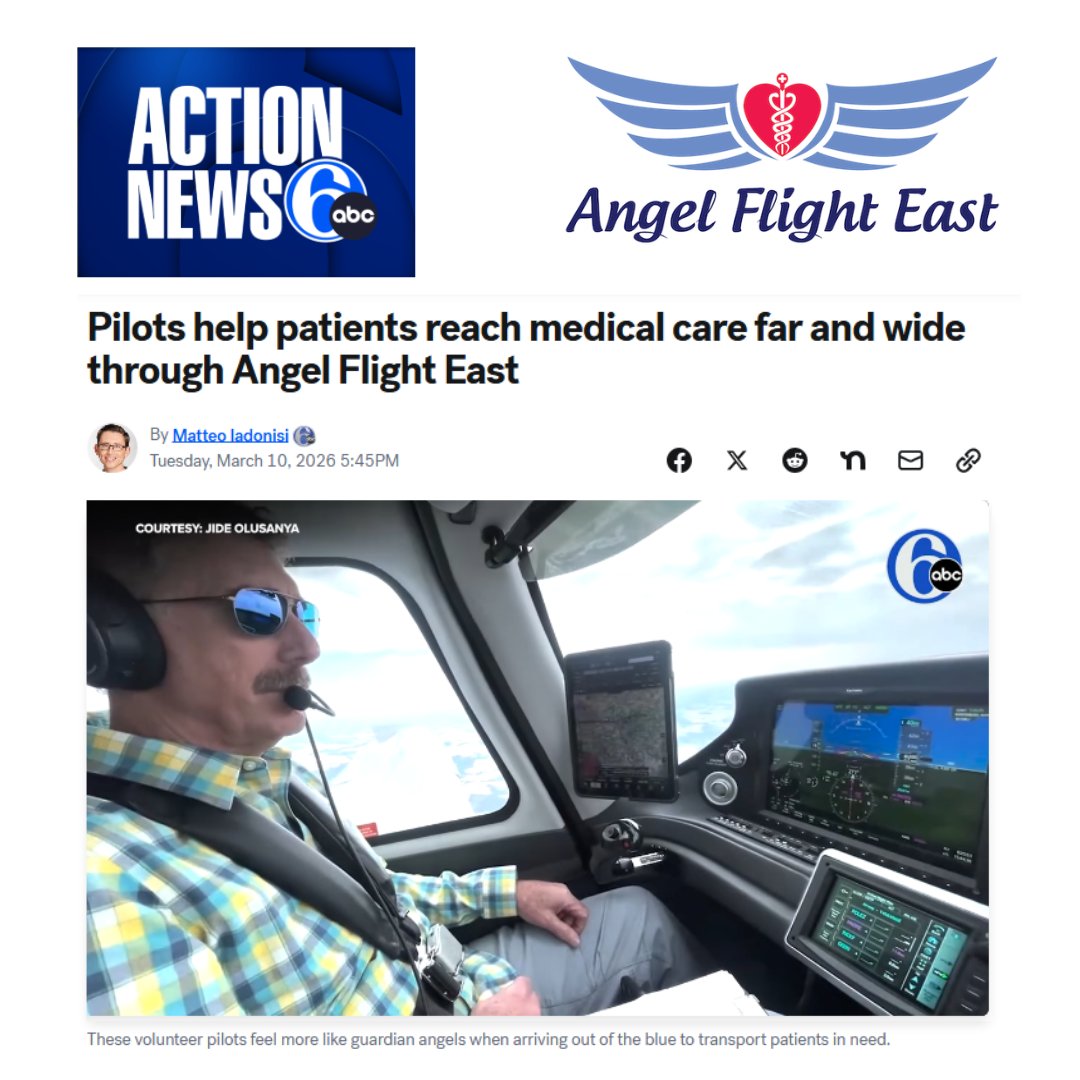 AngelFlightEast's tweet photo. Local pilots volunteer with Angel Flight East to fly patients to vital medical care across the Northeast. https://t.co/N7qmTGUBSk https://t.co/lOneiGLVHG