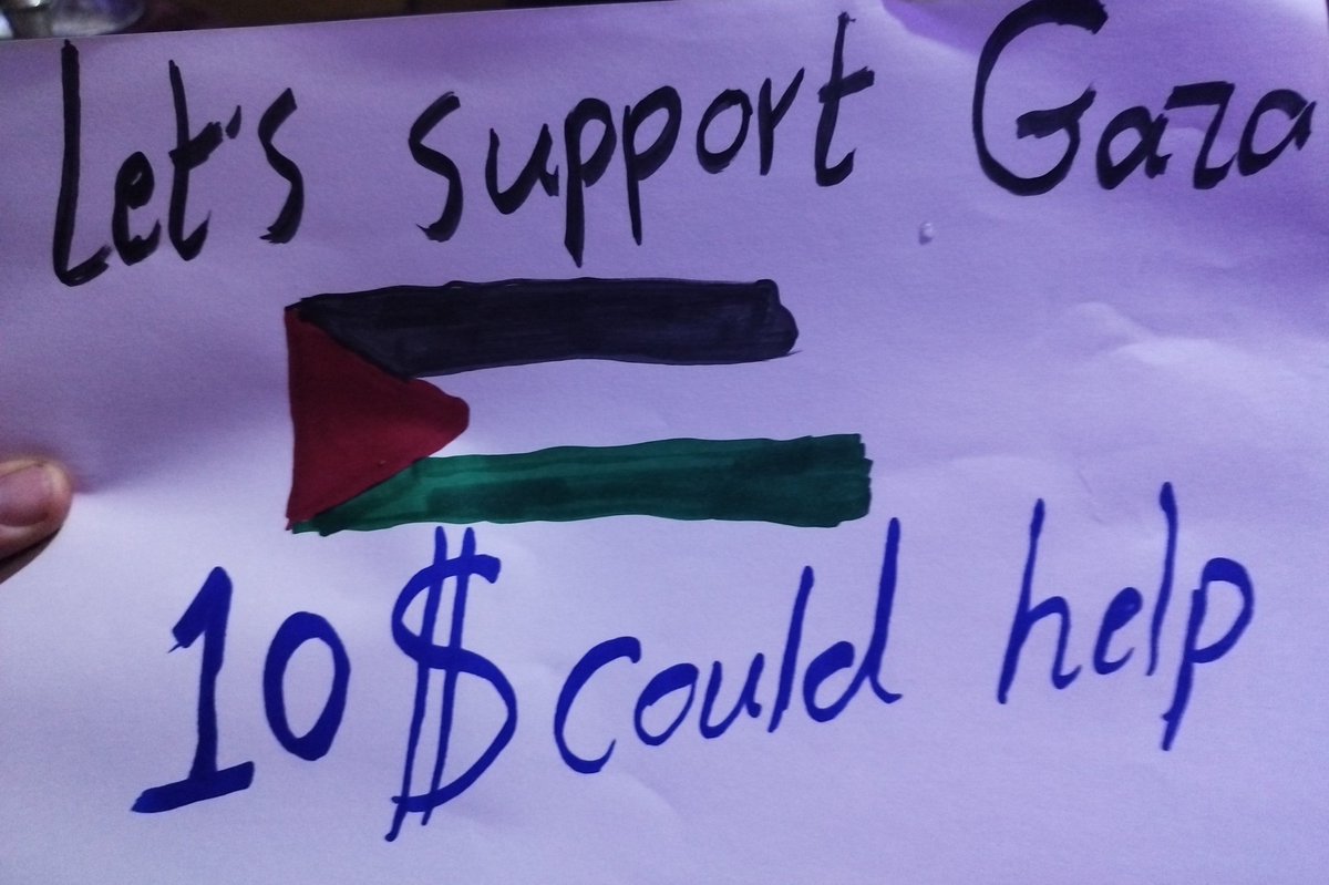 Palestinedaily1's tweet photo. When someone says: "I don't know how to help"?

But all I'm asking is for people share and leave a dot.

3 replies — even dots — can save my children 💔
To donate 👇👇
https://t.co/1DQVZlU15j https://t.co/b33yE3NDga