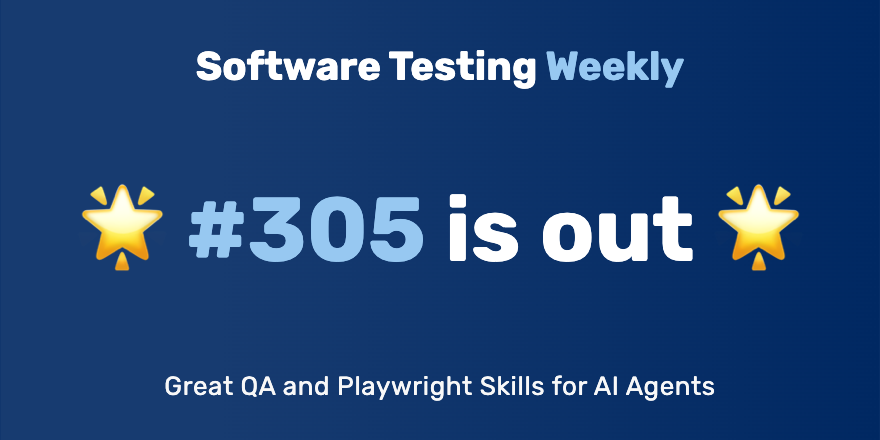 Software Testing Weekly 🚀 tweet media