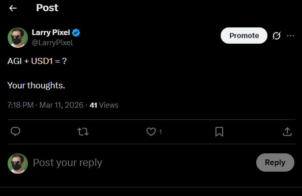 Whoa, guys! Look at this. I posted a phrase like this 4 hours ago, and then the WLFI team posted this 2 hours later... WOW. Tell me I’m seeing signs everywhere... but maybe the WLFI account admin, or even someone from the team, actually saw my post? Nah, maybe I’m just imagining