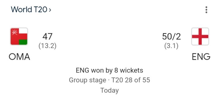 SaeedAbbasi_'s tweet photo. Probably The Shortest world cup game ever Played.🔥
@TheBarmyArmy @englandcricket https://t.co/ZwT7s3NYCh