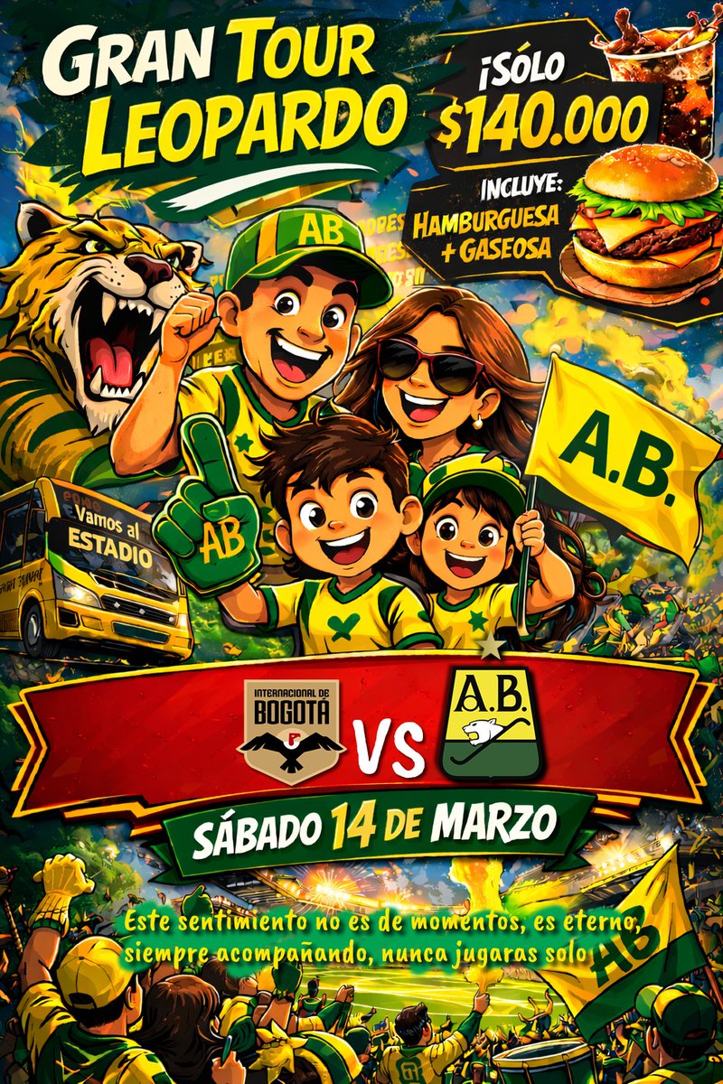 BetoBucaros's tweet photo. Anímense y nos vamos para Bogotá a acompañar, apoyar y respaldar a nuestro @ABucaramanga del alma.
Bus con aire acondicionado, seguros de ley y refrigerio incluído, una rica hamburguesa con papas y gaseosa por solo $140.000.
Salimos viernes en la noche. WhatsApp 3054442489. https://t.co/KH1b9TePtm