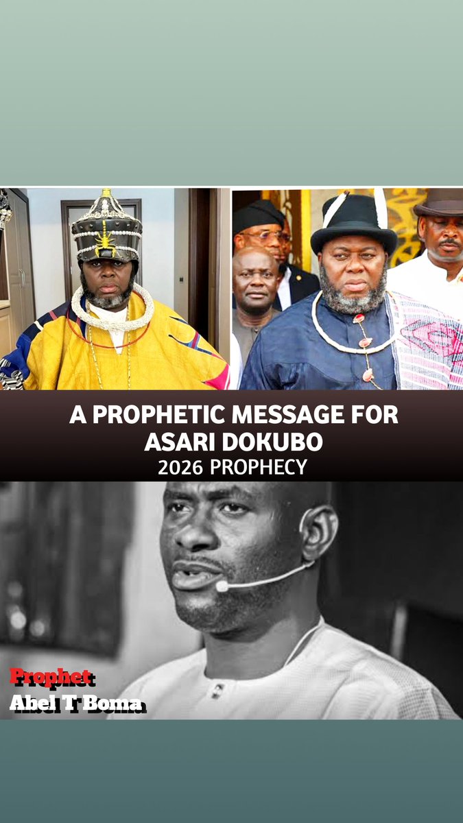 (PROPHECY) ‼️ A warning of betrayal for Asari Dokubo

I want to speak about my senior brother, a great man and a freedom fighter from the Niger Delta, Asari Dokubo. Good day, sir. With all due respect and love for humanity, I must share what the Lord showed me.

In a vision, I