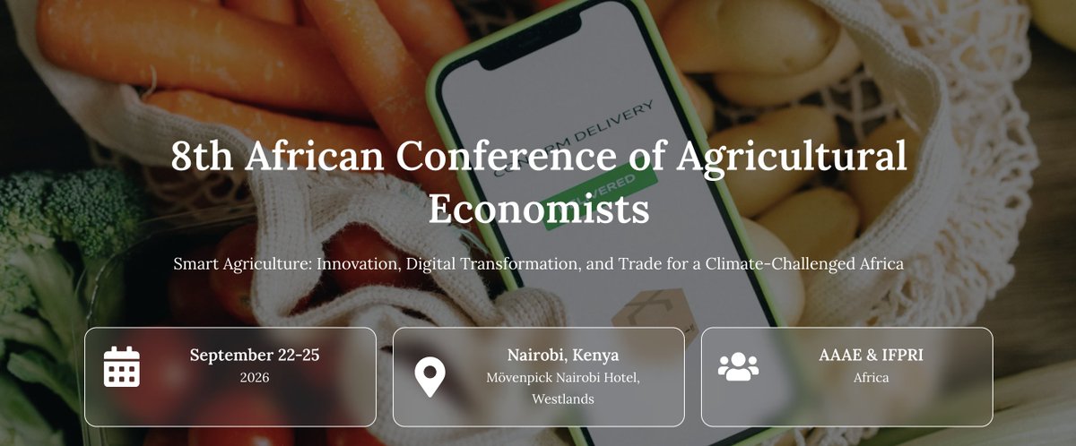 Int. Association of Agricultural Economists tweet media