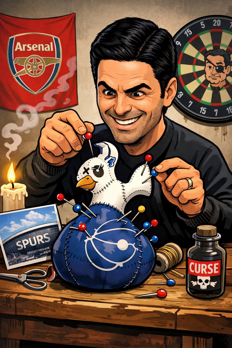 GrumpyFanSpurs's tweet photo. The only way that I can explain our terrible luck this season is that someone has clearly placed some kind of Hex/Curse on us… #Spurs #TottenhamHotspur @TottenhamNews @TottenhamTiers #THFC https://t.co/h8cZFukzlD