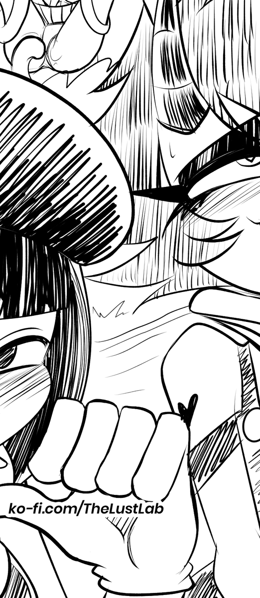 lustglitter's tweet photo. Millie taking lessons from Mime &amp; Dash... 👅🤫 Velma is in shock.

🎁 FREE: Full sketch on Patreon (all tiers). 🔥 MANGA: Pages 21-22 preview LIVE for high tiers! 🧹🔞

#helluvaboss #hazbinhotel #nsfw #mimes #derpixon #loona #millie #sketch #commission #webcomi https://t.co/zc9A9pknbw