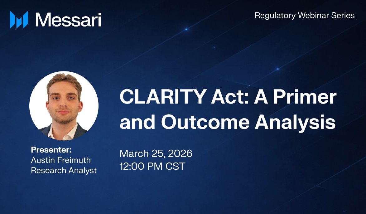 What impact does the CLARITY Act bring to crypto?

Join our exclusive webinar presented by <a href="/oztxn/">Austin</a> for a complete rundown of the CLARITY Act.

You’ll examine the bill's regulatory context, get a briefing on its history, and learn where it stands today.

This is one webinar you’re