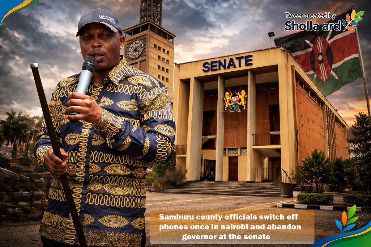 sholard_mancity's tweet photo. There is a disturbing but almost unbelievable report aired on NTV.

Samburu Governor Lati Lelelit and several county water officials were summoned by the Senate to explain how KSh 68 million of public money disappeared.

According to the governor, they travelled to Nairobi in separate vehicles to face the Senate.

But as they approached the city… something strange happened.

The officials who were supposed to explain the missing money allegedly switched off their phones and disappeared.

Just like that.

So the Senate was left questioning a governor while the very officials responsible for the funds simply vanished from the process.

My fellow Kenyans, pause for a moment and think about what this means.

If this country is serious about fighting corruption, the Ethics and Anti-Corruption Commission should already be treating this as a criminal investigation.

Because when public officials run away from accountability, they are not just avoiding questions, they are insulting the citizens whose money they were entrusted to protect.
