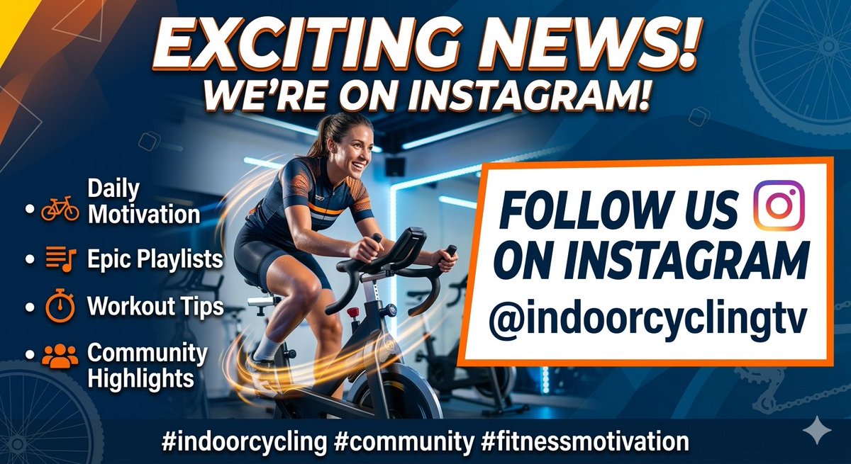 Indoorcycling's tweet photo. Big news, team! The indoorcyclingtv community is expanding! We can’t wait to connect with you there and help you make every ride your best! Head over and hit that follow button: @indoorcyclingtv. Let's dominate those miles together! 💪✨

🎧 #indoorcycling  #fitnessmotivation https://t.co/vcygjX255Z