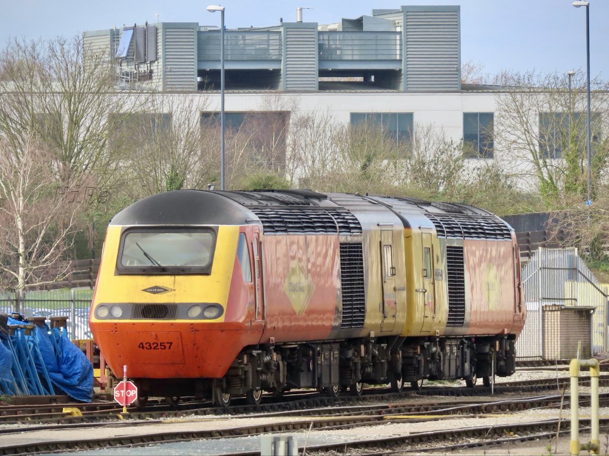 HiPa125's tweet image. Colas Rail Freight #Class43 43257 &amp;amp; 43277 ‘Safety Task Force’ - Derby Rail Technical Centre