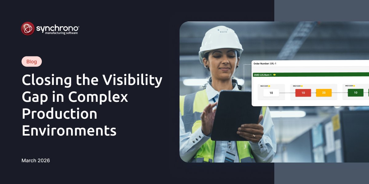 Synchrono_News's tweet photo. Manufacturers often only see fragments of their supply chain operations. Visibility into the entire production build structure, from top-level demand to every routing step, can prevent disruptions from cascading into missed shipments. 

Read more in the comments ⬇️🔗 https://t.co/zS0A0Jih2c