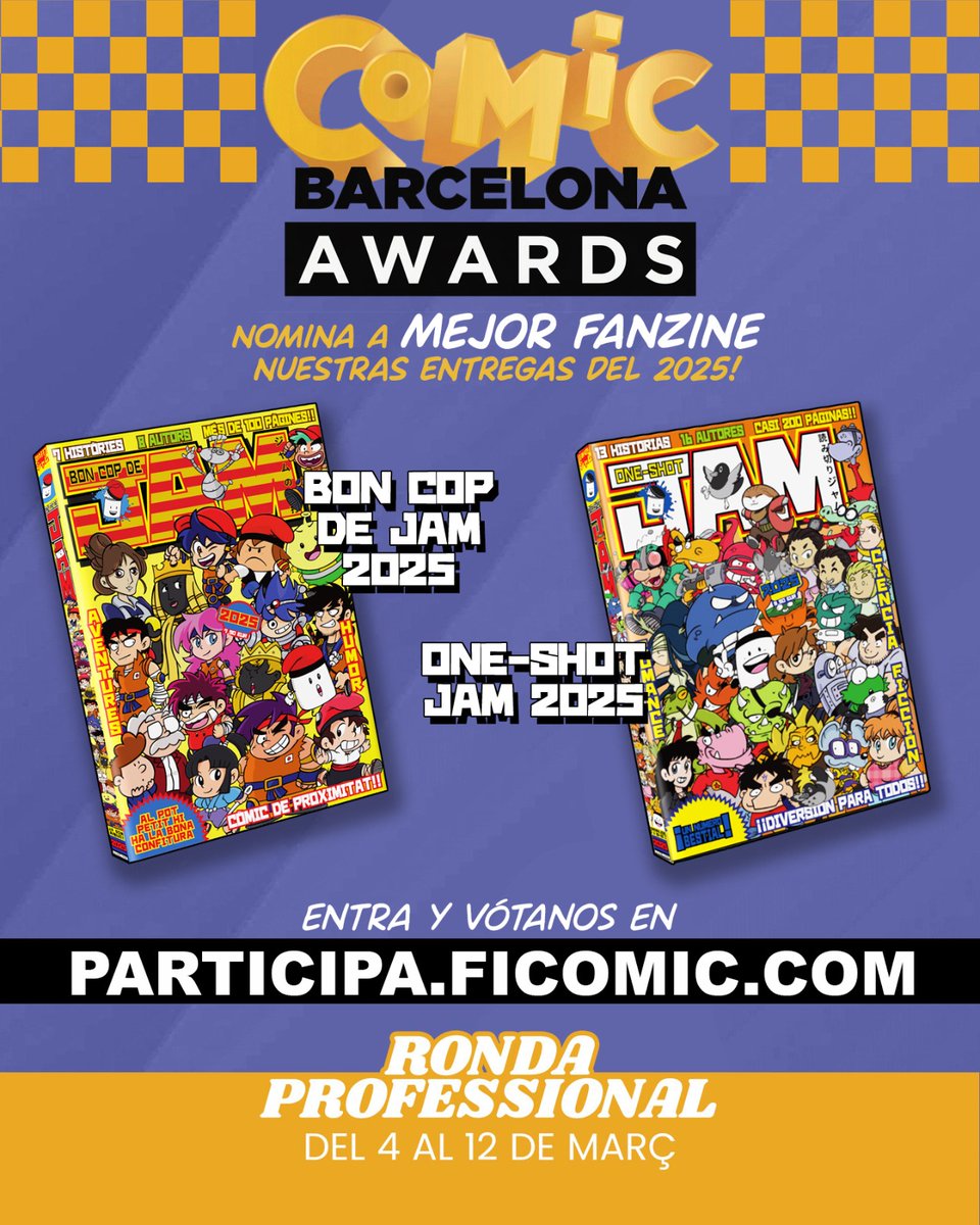 ONE-SHOT JAM 読み切りジャム (mejor fanzine 25 @MANGAbcn) tweet media