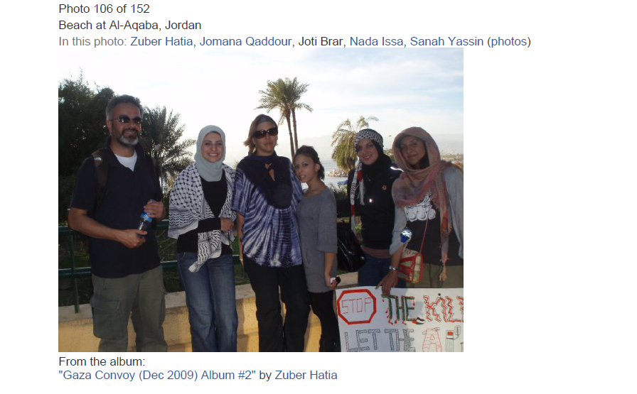 AmyMek's tweet photo. 🚨BREAKING BOMBSHELL: 

JOMANA QADDOUR'S HAMAS-LINKED VIVA PALESTINA GAZA CONVOY TIES EXPOSED – WAS THIS VETTED BY THE STATE DEPARTMENT?

Jomana Qaddour, the Senior Syria Advisor at the U.S. State Department who shapes U.S. policy on Syria, has deep, unreconciled radical activism in her past, and new evidence has just surfaced.

Photos from the 2009 Viva Palestina Gaza Convoy show Qaddour participating in the Hamas-linked aid effort.

(See attached images: Qaddour in Gaza with convoy members, checking passports in Egypt, and at the beach in Al-Aqaba, Jordan - all from Viva Palestina albums.)

A 2010 Citizens for Justice in the Middle East (CJME) report quotes Qaddour describing Gaza as a "prison" during her brief stay there as part of the convoy.

Viva Palestina has been exposed as a front for Hamas in this Investigative Project on Terrorism (IPT) report — detailing its fundraising for Hamas, coalitions with extremist groups, and the 2009 convoy that delivered aid tied to terrorist networks.

This adds to Qaddour’s pattern of radical ties:

• Leadership in MB-linked MSA & MAS at the University of Kansas.

• Father Jihad Qaddour’s role as MAS Treasurer and his 2013 photo flashing the Rabia gesture at an MB support rally.

• Training under jihad recruiter Hamed Ghazali (named in the 1991 MB memorandum).

• 2013 Islamic Relief USA board amid IRW's Hamas-praise scandals.

• Deep left-wing, anti-Trump activism (e.g., advisor for “Syrian Americans for Biden”).

Many of her close friends - including FDD and their affiliates - have given emotional testimonies defending her as a “genuine philosemite” and “true friend of the Jewish people,” with stories of synagogue visits, Tanakh gifts, and iftar outings.

My favorite?

Her radical friend Celine Kasem posted a cab selfie with Qaddour, calling her “brave, resilient, intelligent” and telling ME to “try again.” 

The same Kasem who calls Israel an “occupying, genocidal cancer” genociding Gaza “live on TV,” promotes radicals like Yasir Qadhi and Omar Suleiman, and deleted the selfie after I exposed her.

The Foundation for Defense of Democracies (@FDD) and Jomana's friends:

🔺Was any of this vetted by the State Department?

🔺 Did they explore her background, her father’s MB rally support, or her Viva Palestina convoy involvement?

🔺Have you asked if she unequivocally renounced these prior positions?

🔺 Taxpayers fund her senior role -  we deserve transparency, not emotional drivel or deletions.

HERE ARE THE RECEIPTS: 

RAIR report:
 https://t.co/zAQh85HeB0

IPT Viva Palestina report: https://t.co/lUxV5lJ53t

CJME 2010 report: https://t.co/Xi3XJVcjtK

STAY TUNED MORE TO COME.....