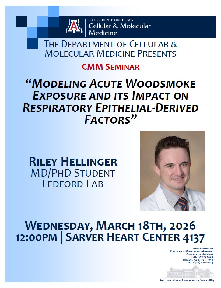 UArizona Dept of Cellular & Molecular Medicine tweet media