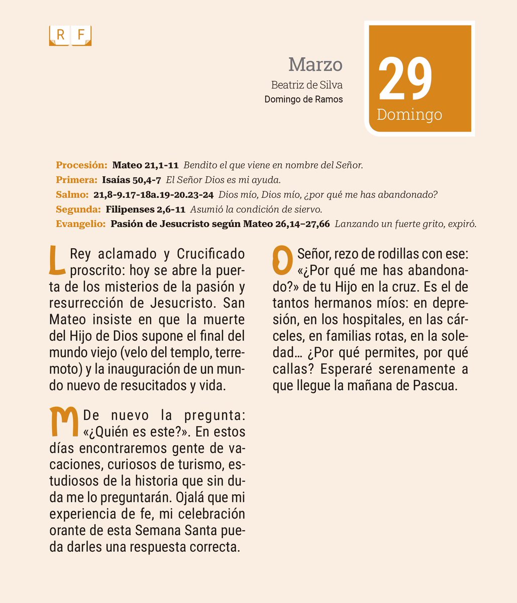 centrobiblicovd's tweet photo. LECTURA BÍBLICA
29 de marzo 2026
Editorial Verbo Divino

#PalabradeDios #LecturaBíblica #EditorialVerboDivino #Esperitualidad #sabiduriadivina #lectiodivina #Marzo https://t.co/ft7WSpq72d