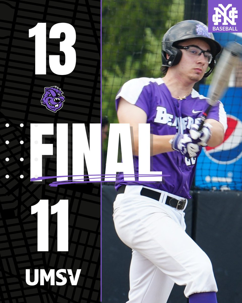 CCNYSports's tweet photo. Walk-Off Win for the Beavers! ⚾
CCNY earns its first victory of the 2026 season behind Gerard Molinaro’s 3-run walk-off home run, defeating Mount Saint Vincent 13–11 in 10 innings at Diamond Nation Park.
#GoBeavers🟣📷 | #PrideoftheCity https://t.co/UZ5gci9GxU