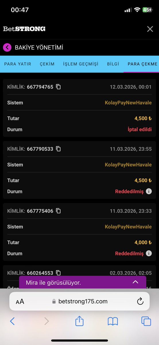 Betstrong dolandırıcıdır ödeme yapmıyor