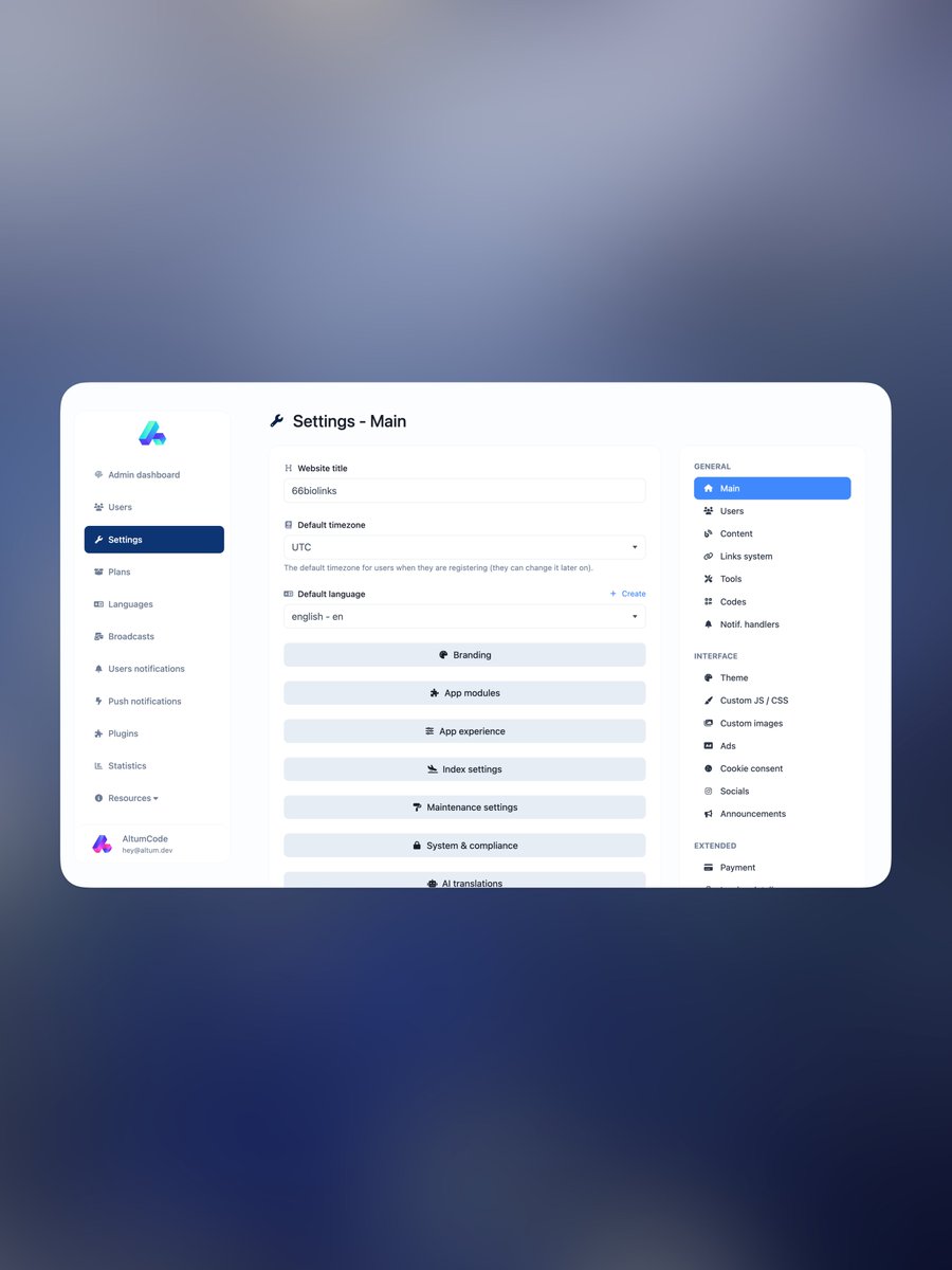 AltumCode // Fabian tweet media