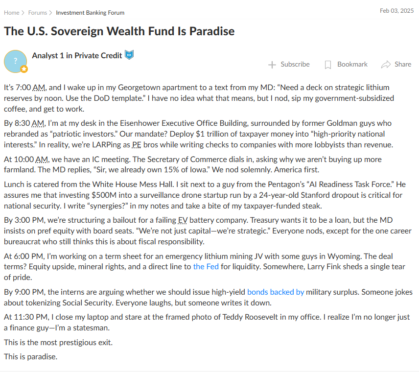Restructuring__'s tweet photo. Breaking: Pentagon is headhunting bankers for their economic defense unit

Here is a preview of the Dream Banking Exit⬇️⬇️⬇️ https://t.co/z37xOyaWfE